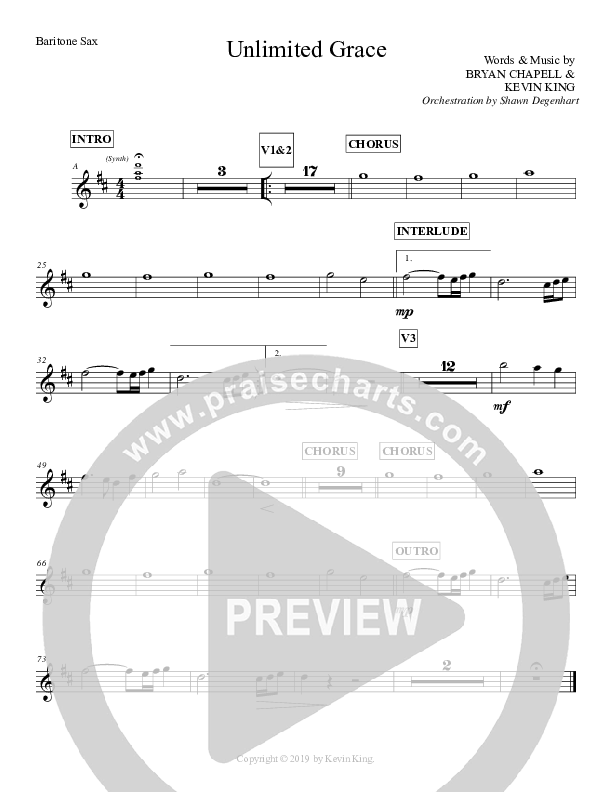 Unlimited Grace Bari Sax (Grace Worship)