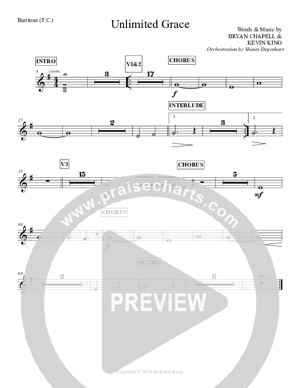 Unlimited Grace Baritone TC (Grace Worship)