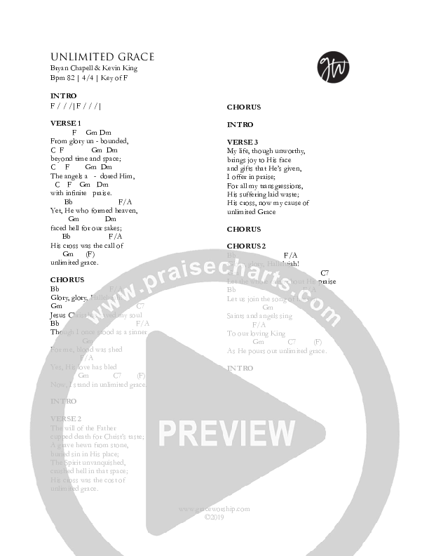 Unlimited Grace Chords & Lyrics (Grace Worship)