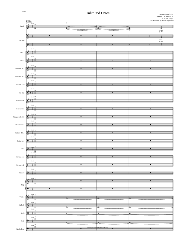 Unlimited Grace Conductor's Score (Grace Worship)
