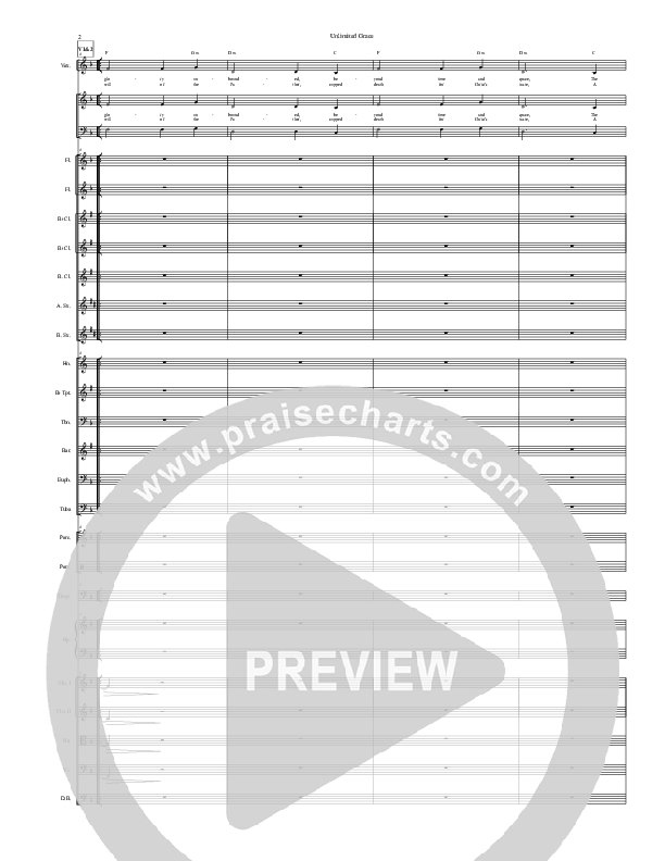 Unlimited Grace Conductor's Score (Grace Worship)