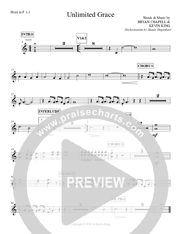 Unlimited Grace French Horn 1/2 (Grace Worship)