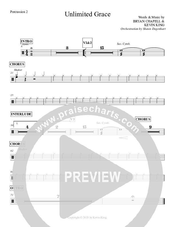 Unlimited Grace Percussion 1/2 (Grace Worship)