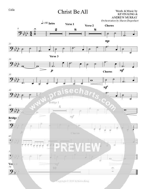Christ Be All Cello (Grace Worship)