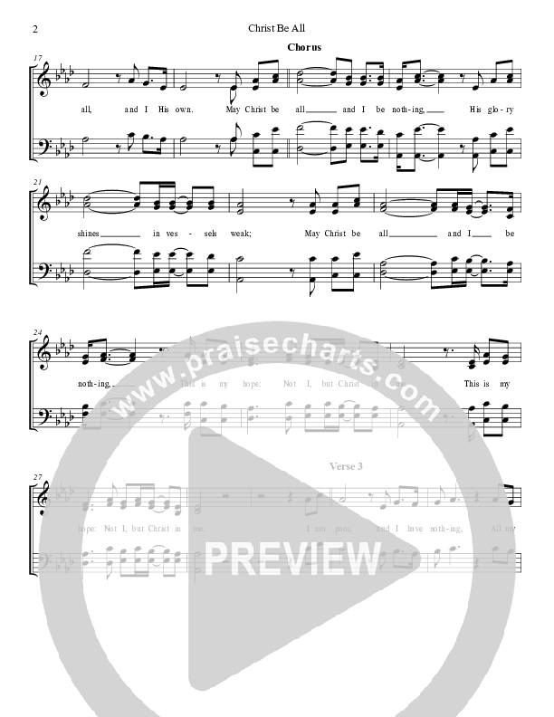 Christ Be All Choir Vocals (SATB) (Grace Worship)