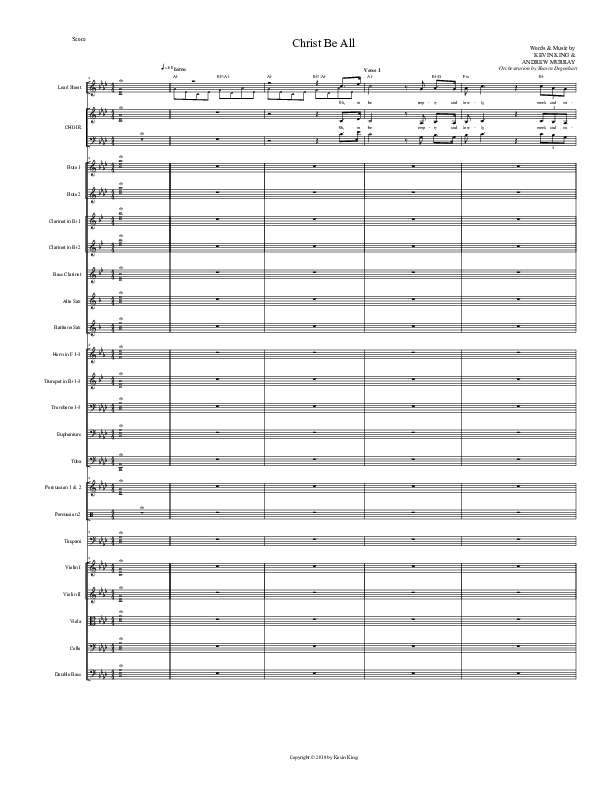 Christ Be All Orchestration (Grace Worship)