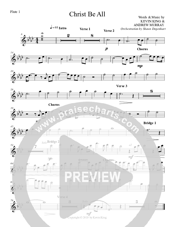 Christ Be All Flute 1/2 (Grace Worship)