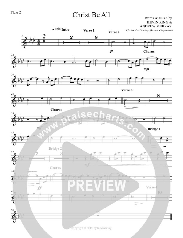 Christ Be All Flute 1/2 (Grace Worship)