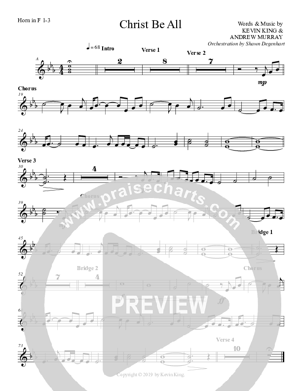 Christ Be All French Horn 1/2 (Grace Worship)
