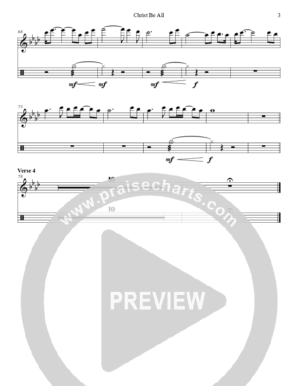 Christ Be All Percussion 1/2 (Grace Worship)