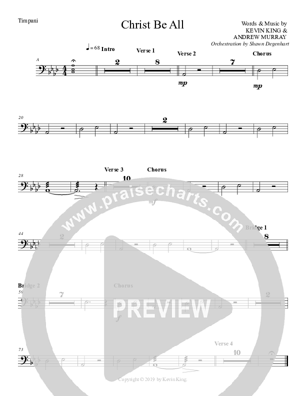 Christ Be All Timpani (Grace Worship)