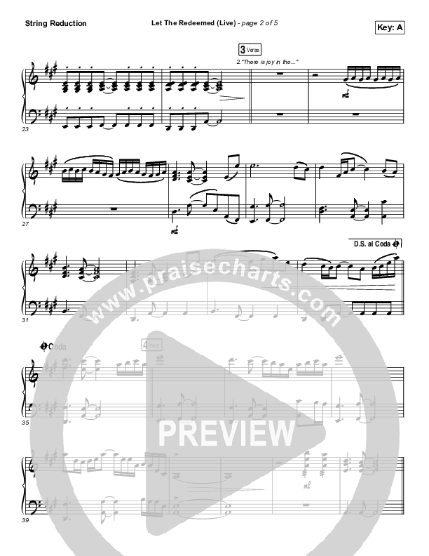 Let The Redeemed (Live) String Pack (Josh Baldwin)