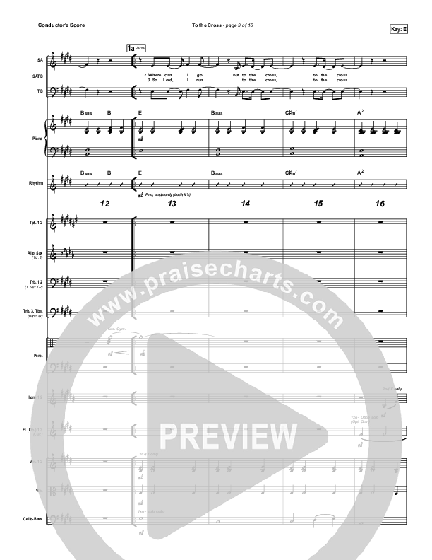 To The Cross Conductor's Score (Paul Baloche)