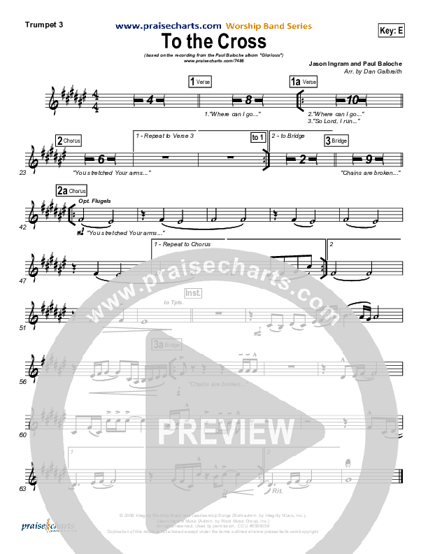 To The Cross Trumpet 3 (Paul Baloche)