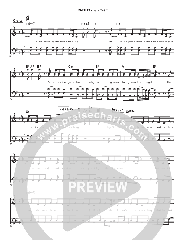 RATTLE! (Simplified) Hymn Sheet (Elevation Worship)
