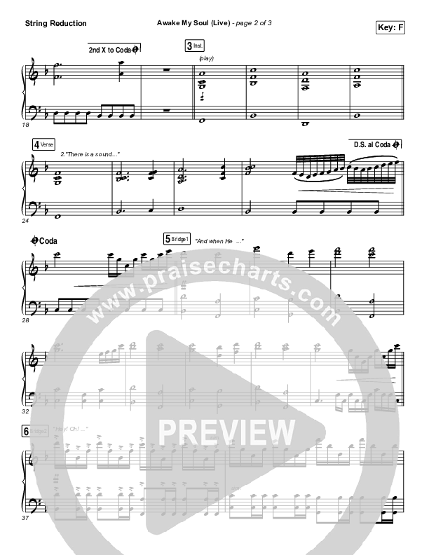 Awake My Soul (Live) Synth Strings (Hillsong Worship)