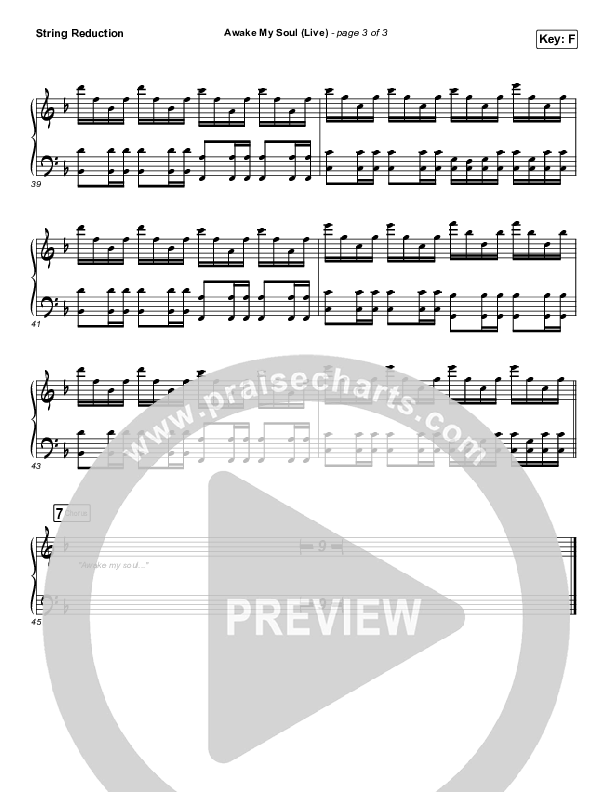 Awake My Soul (Live) Synth Strings (Hillsong Worship)