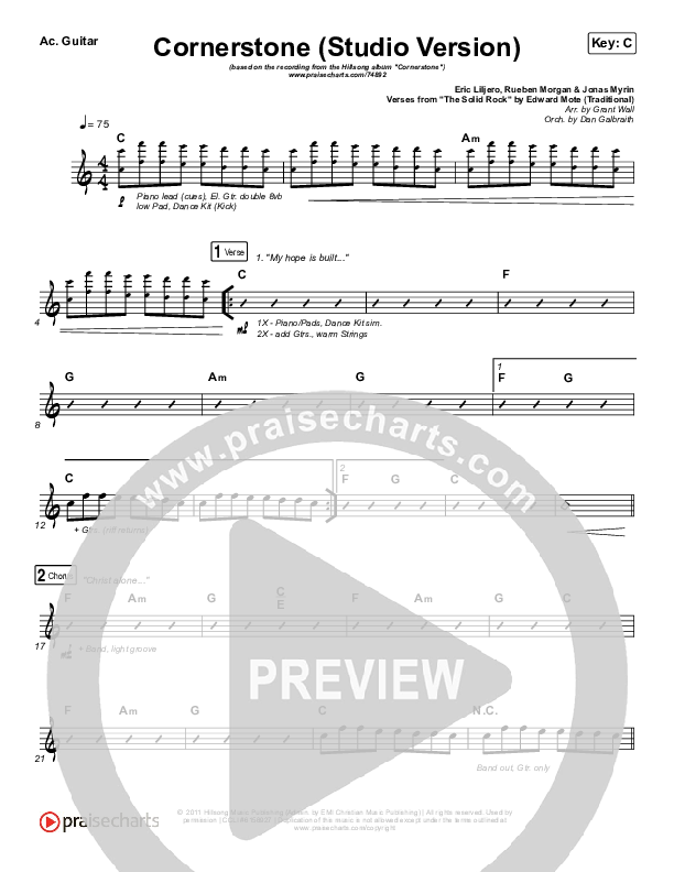 Cornerstone (Studio) Acoustic Guitar (Hillsong Worship)