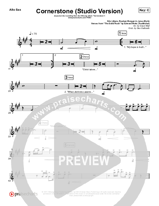 Cornerstone (Studio) Wind Pack (Hillsong Worship)