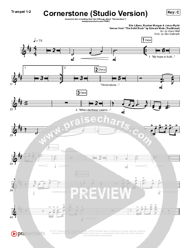 Cornerstone (Studio) Brass Pack (Hillsong Worship)