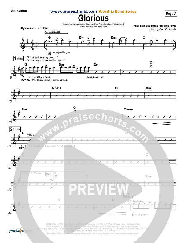 Glorious Acoustic Guitar (Paul Baloche)