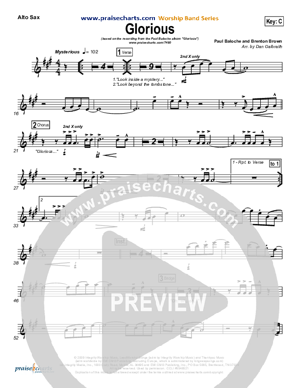 Glorious Alto Sax (Paul Baloche)