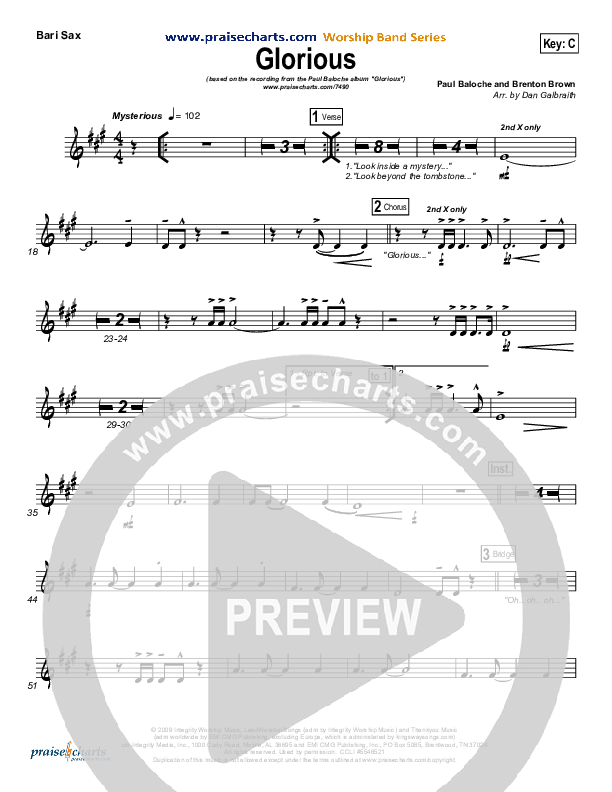 Glorious Bari Sax (Paul Baloche)