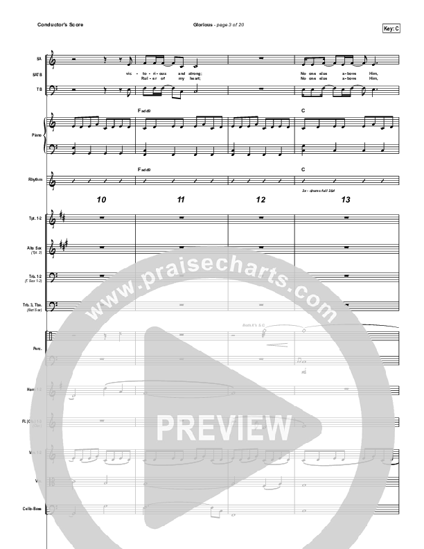 Glorious Conductor's Score (Paul Baloche)