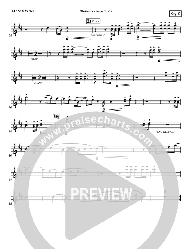 Glorious Tenor Sax 1/2 (Paul Baloche)