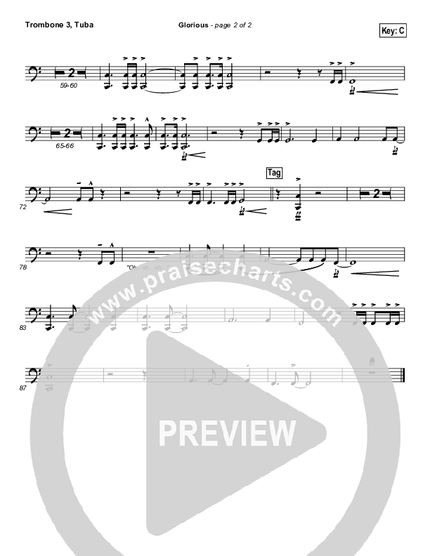 Glorious Trombone 3/Tuba (Paul Baloche)