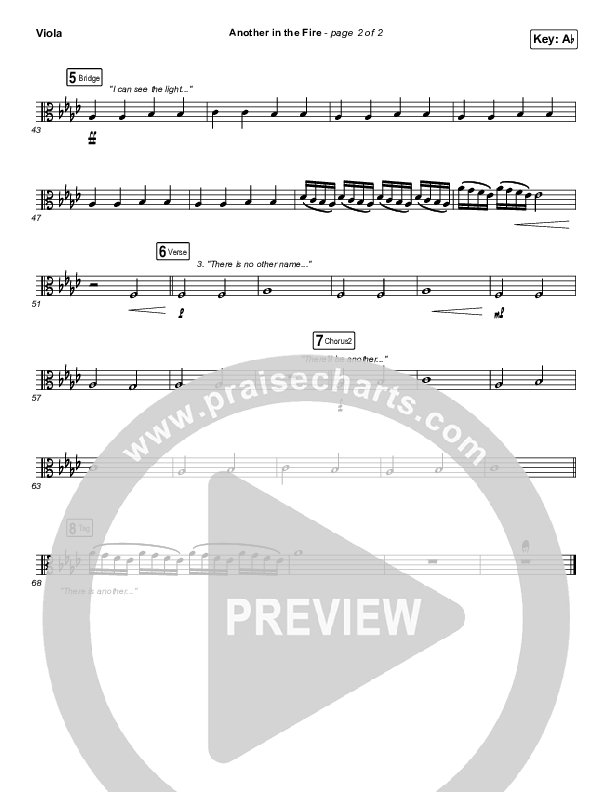 Another In The Fire Viola (Hillsong UNITED / TAYA)