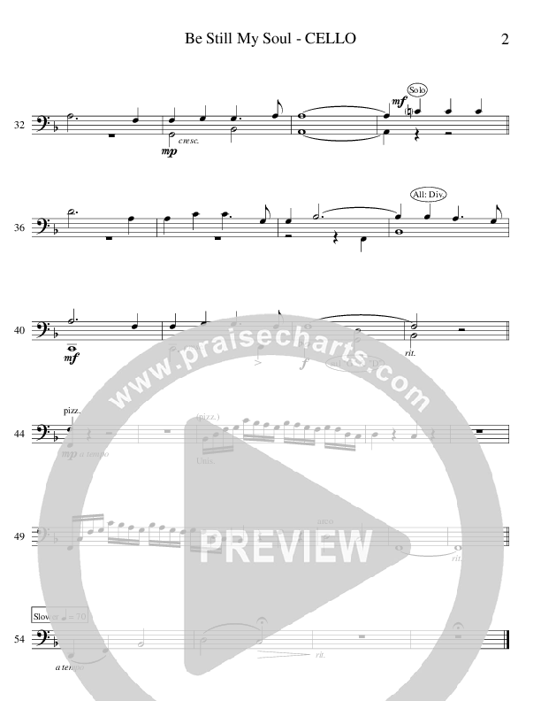 Be Still My Soul (Instrumental) Cello (Ric Flauding)