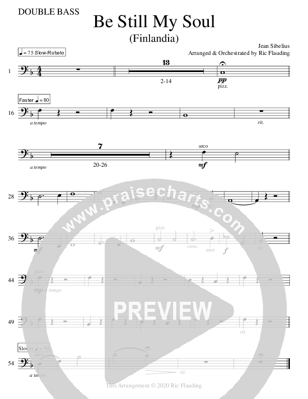 Be Still My Soul (Instrumental) Double Bass (Ric Flauding)