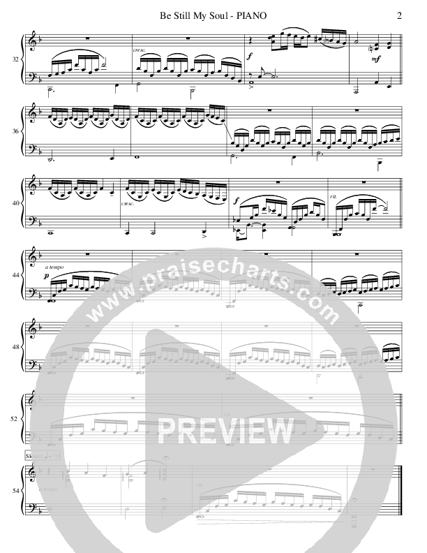 Be Still My Soul (Instrumental) Piano Sheet (Ric Flauding)