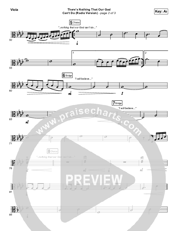 There's Nothing That Our God Can't Do (Radio) Viola (Passion / Kristian Stanfill)