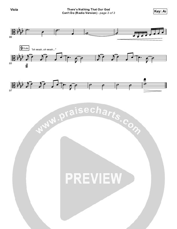 There's Nothing That Our God Can't Do (Radio) Viola (Passion / Kristian Stanfill)