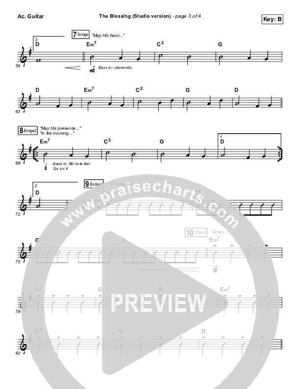 The Blessing (Studio) Acoustic Guitar (Kari Jobe / Cody Carnes)