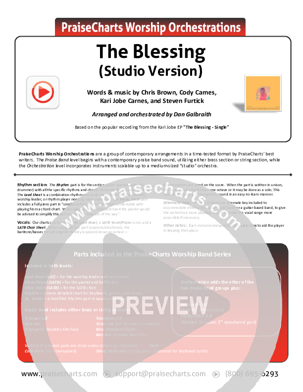 The Blessing (Studio) Orchestration (Kari Jobe / Cody Carnes)