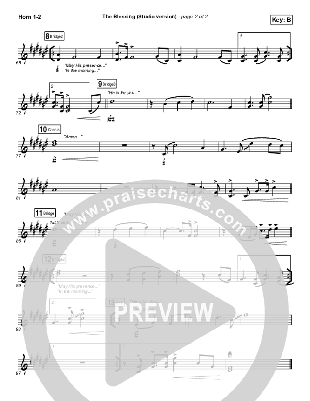 The Blessing (Studio) Brass Pack (Kari Jobe / Cody Carnes)