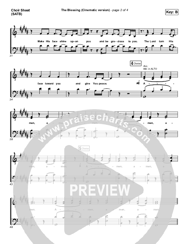 The Blessing (Cinematic) Choir Vocals (SATB) (Kari Jobe / Cody Carnes)