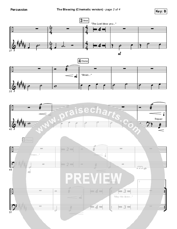 The Blessing (Cinematic) Percussion (Kari Jobe / Cody Carnes)