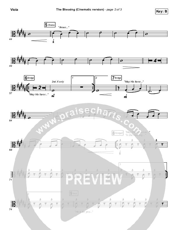 The Blessing (Cinematic) Viola (Kari Jobe / Cody Carnes)