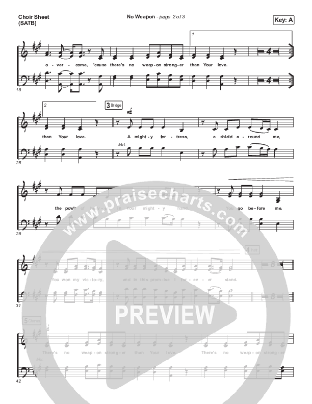 No Weapon Choir Vocals (SATB) (Pat Barrett)