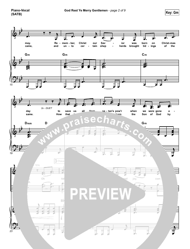 God Rest Ye Merry Gentlemen Sheet Music Pdf Mercyme Praisecharts