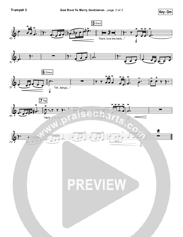 God Rest Ye Merry Gentlemen Trumpet 3 (MercyMe)
