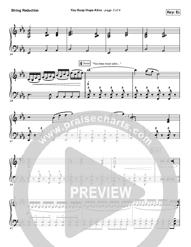 You Keep Hope Alive Synth Strings (Mandisa / Jon Reddick)