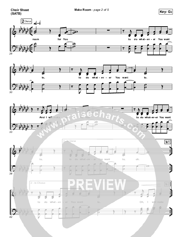 Make Room Choir Vocals (SATB) (The Church Will Sing / Elyssa Smith / Community Music)