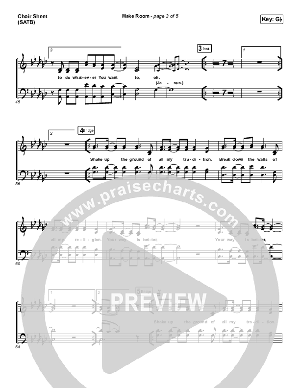 Make Room Choir Vocals (SATB) (The Church Will Sing / Elyssa Smith / Community Music)