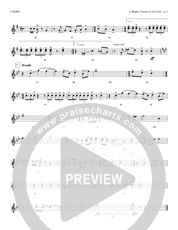 A Mighty Fortress Is Our God French Horn (Todd Billingsley)