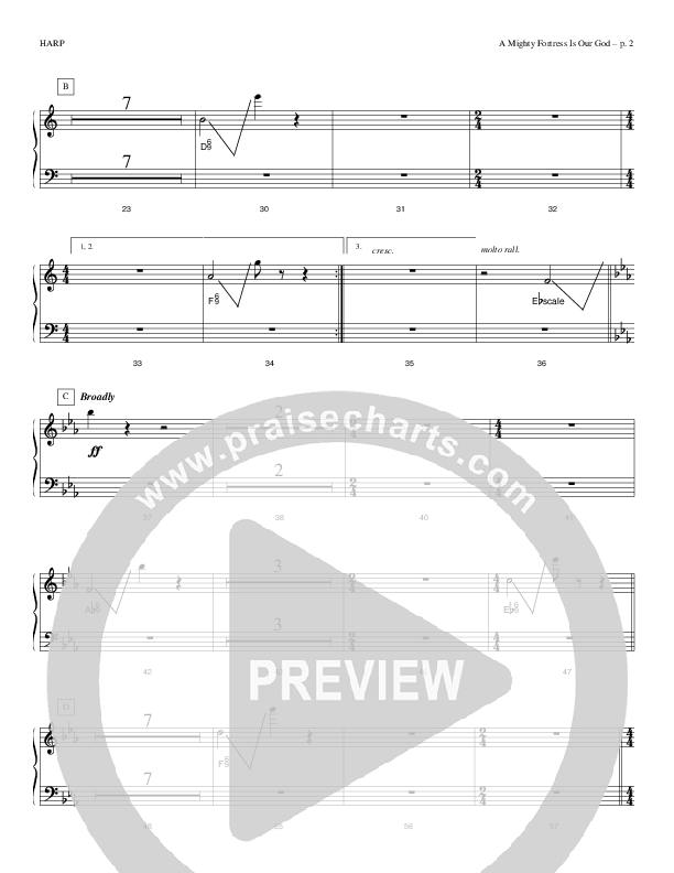 A Mighty Fortress Is Our God Harp (Todd Billingsley)